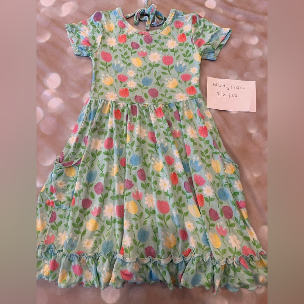 Floral Print Dress Birdie Bean 6T